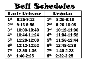  Bell Schedule